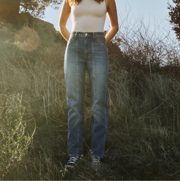 Reformation Kealy Carpenter High Rise Relaxed Jeans in Ponce size 28 - Picture 2 of 13